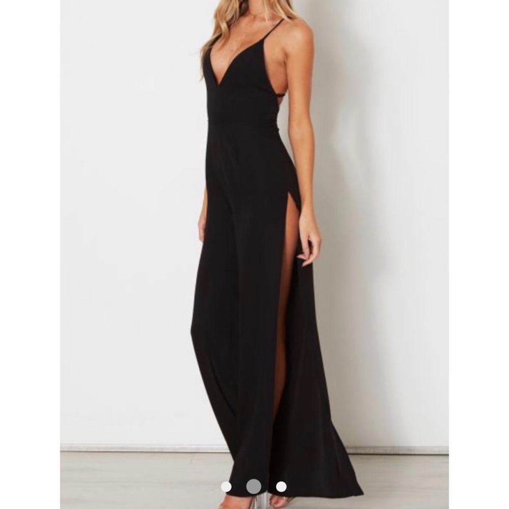 White Fox Boutique Austin Split Jumpsuit